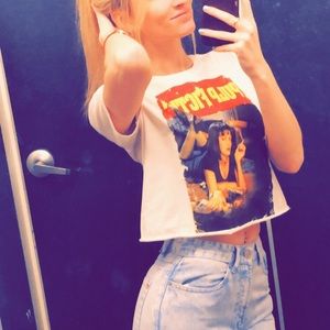 Pulp fiction nasty gal crop top size S